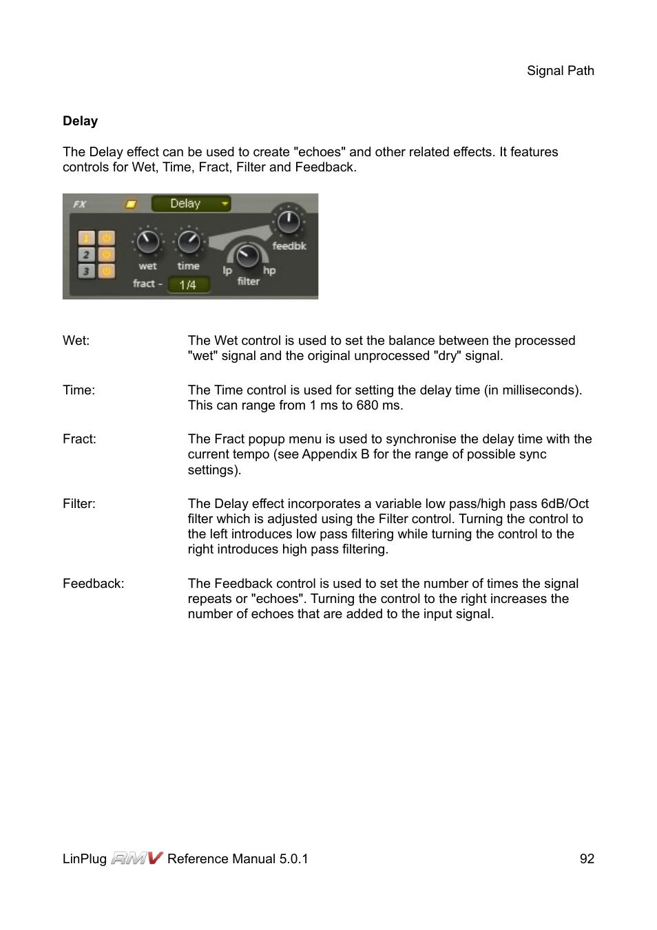 Delay | LinPlug RMV User Manual | Page 92 / 154