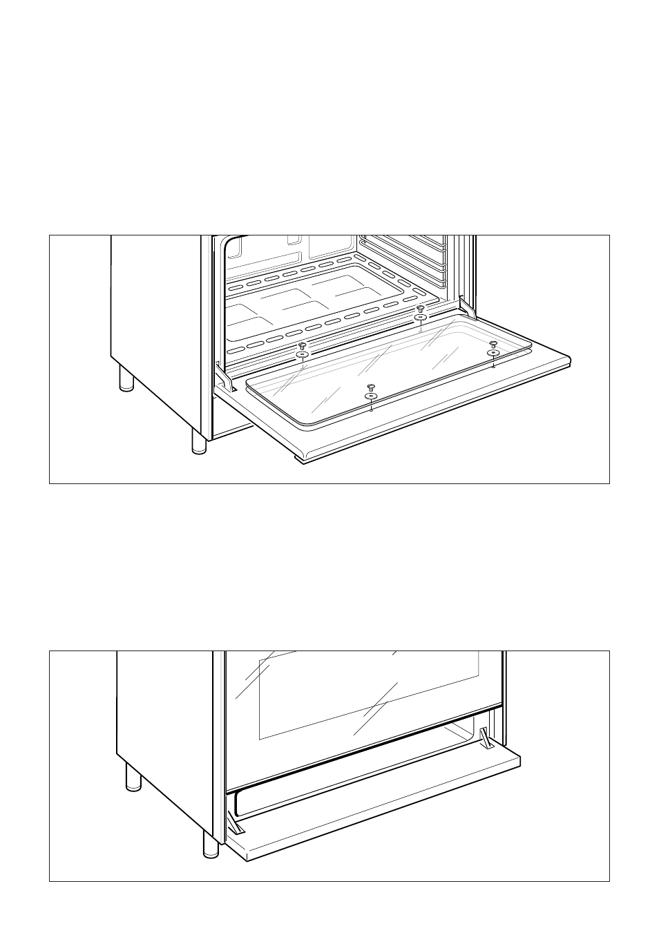 Storage compartment, Removal of the inner glass door panel | CDA RC 9000 User Manual | Page 24 / 44