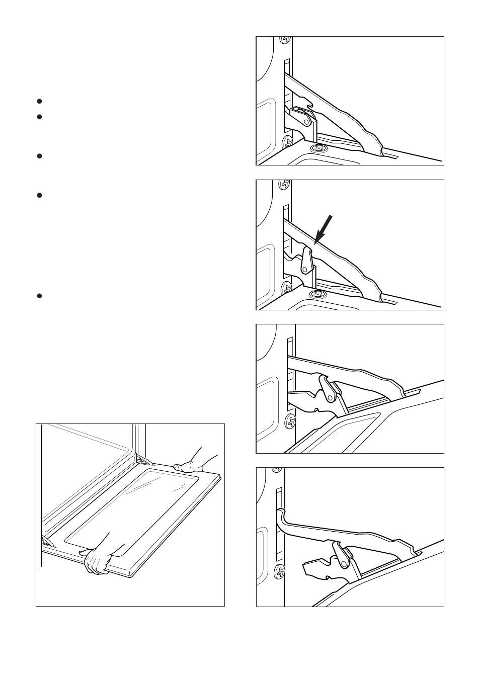 Door assembly, Removing the oven door | CDA RC 9000 User Manual | Page 27 / 44