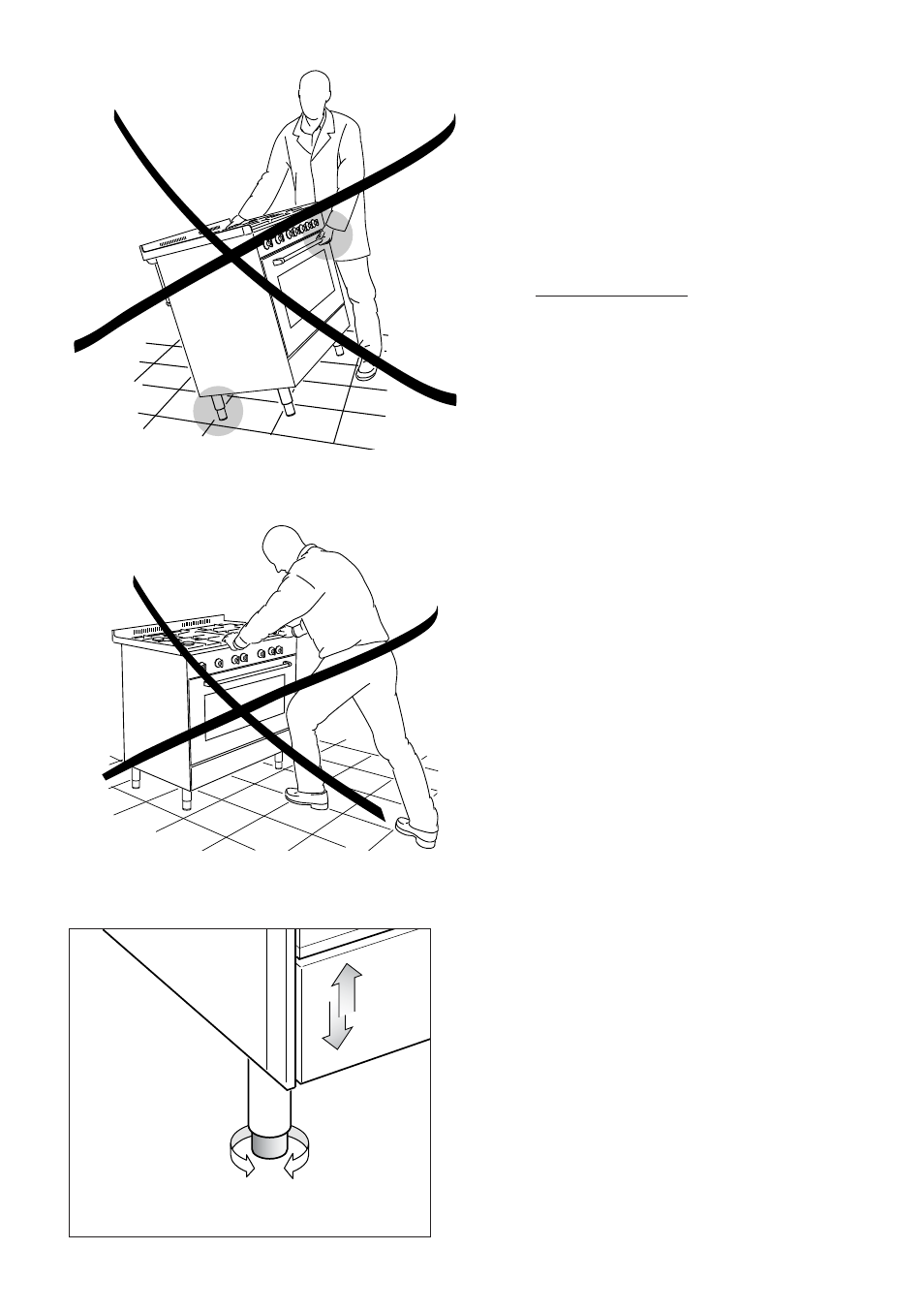 Levelling the cooker | CDA RC 9000 User Manual | Page 31 / 44