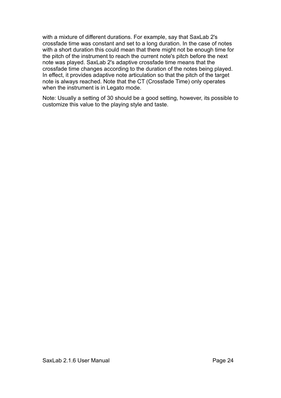 LinPlug SaxLab User Manual | Page 24 / 36