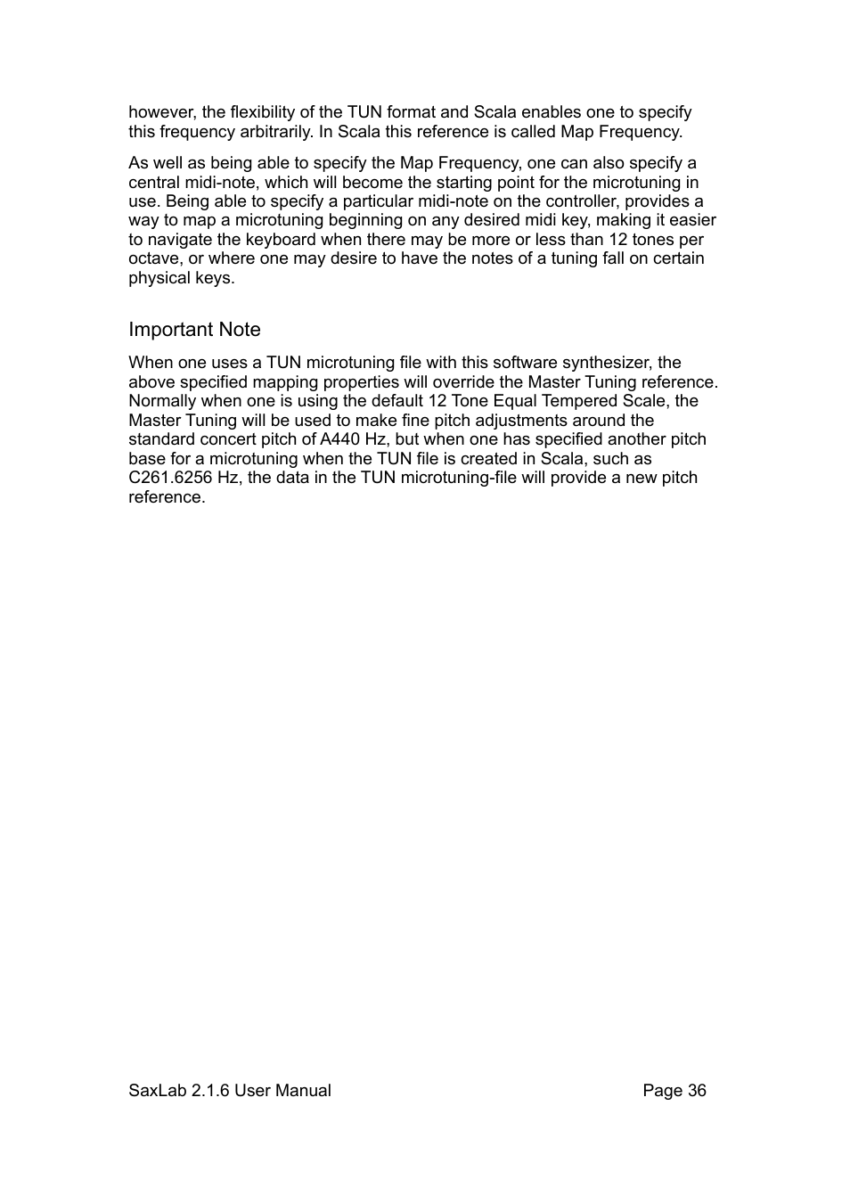 LinPlug SaxLab User Manual | Page 36 / 36