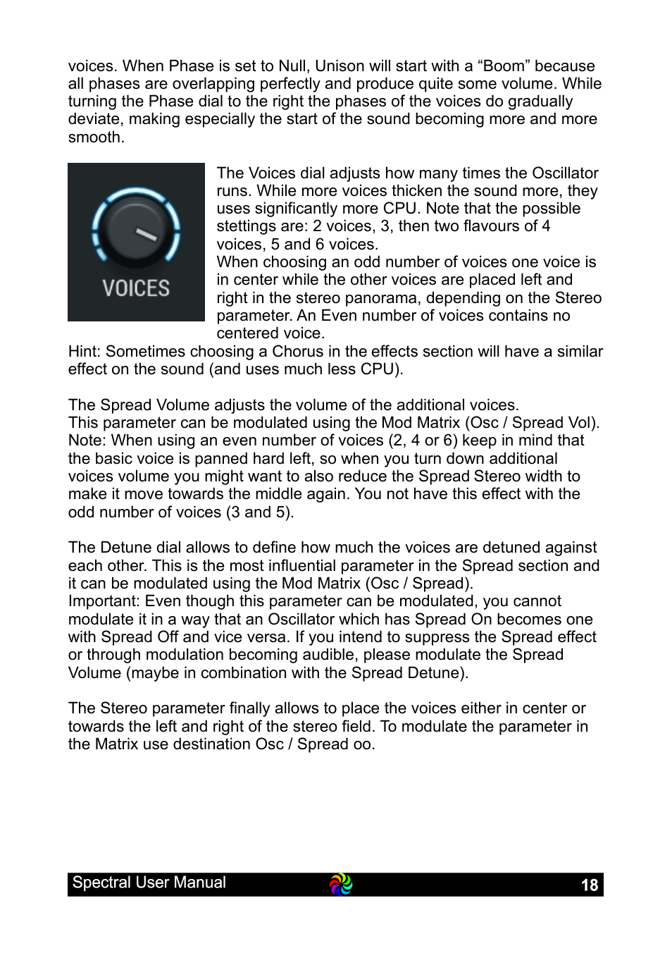 LinPlug Spectral User Manual | Page 18 / 107