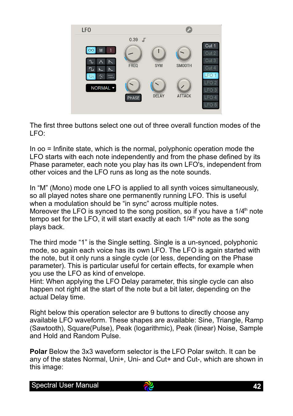 LinPlug Spectral User Manual | Page 42 / 107