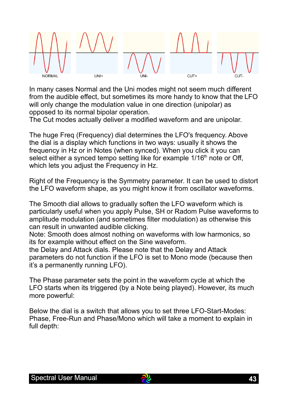 LinPlug Spectral User Manual | Page 43 / 107