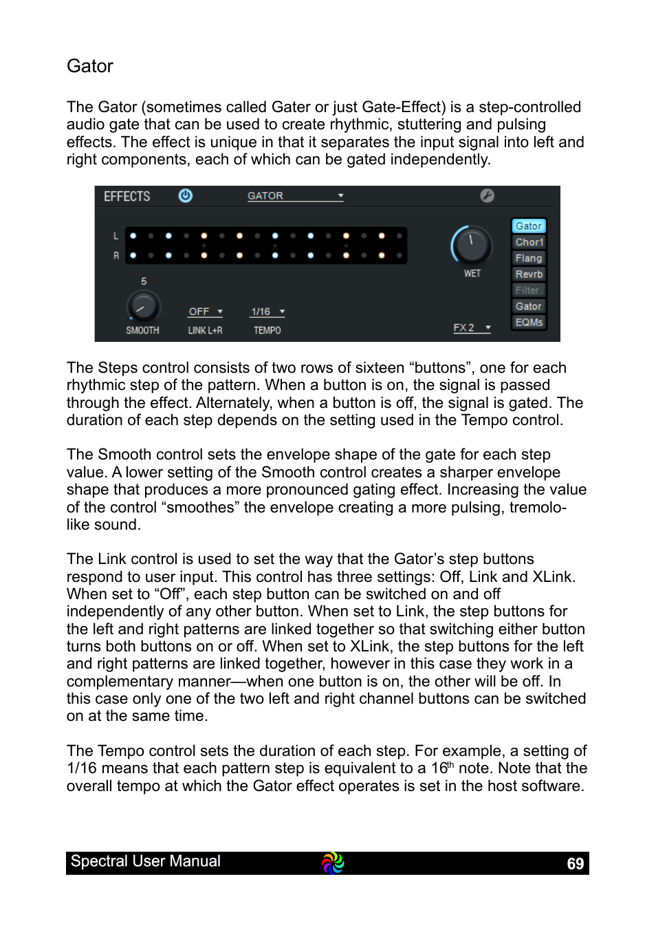 Gator | LinPlug Spectral User Manual | Page 69 / 107