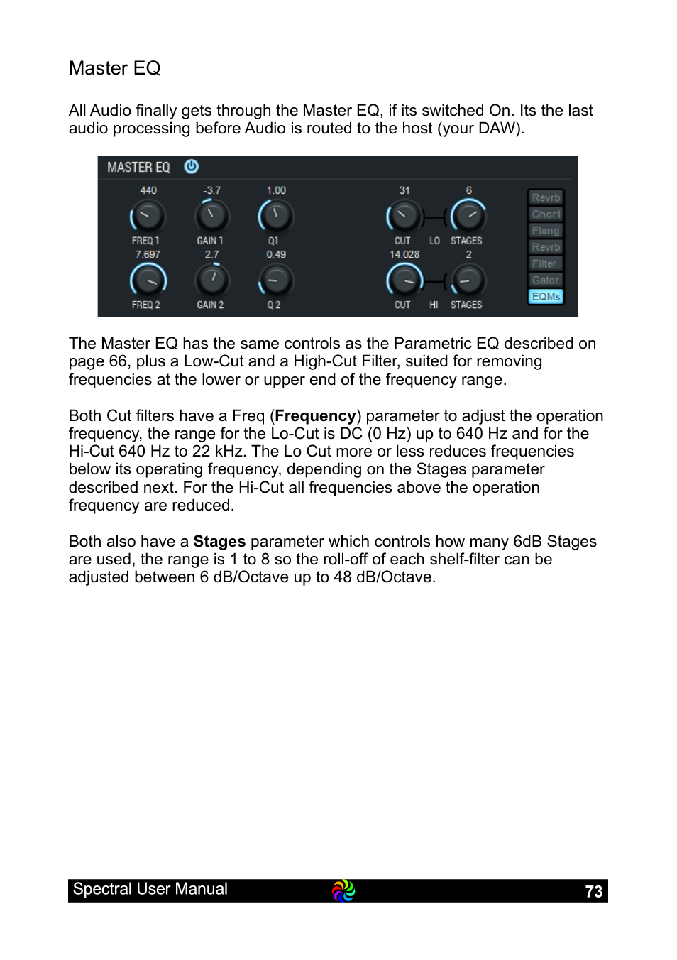 Master eq | LinPlug Spectral User Manual | Page 73 / 107