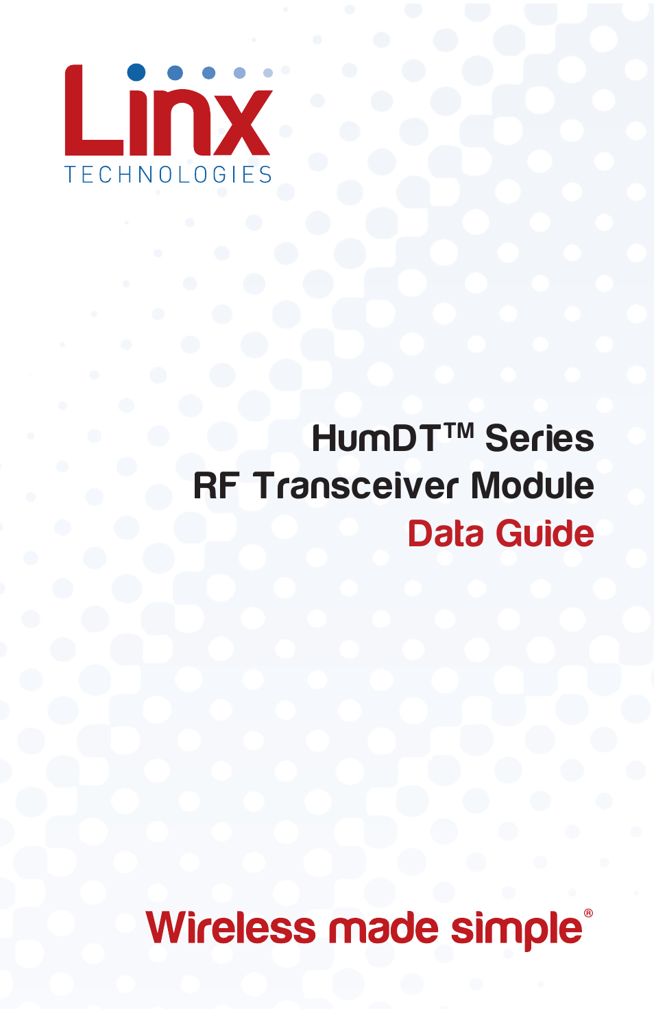 Linx Technologies HUM-xxx-DT User Manual | 37 pages