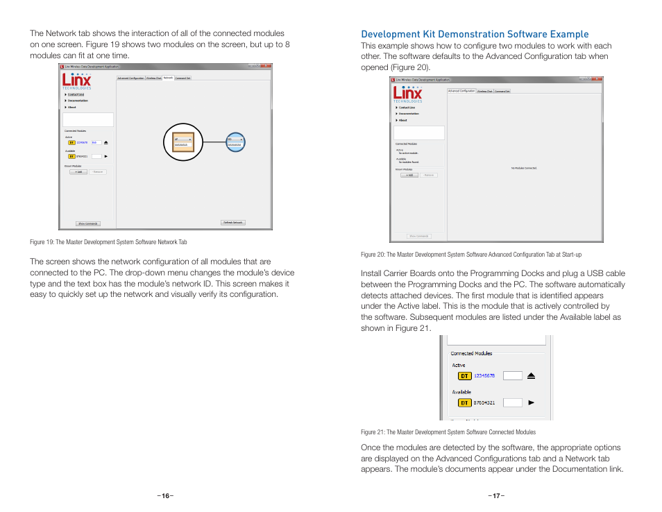 Development kit demonstration software example | Linx Technologies MDEV-xxx-DT User Manual | Page 11 / 19