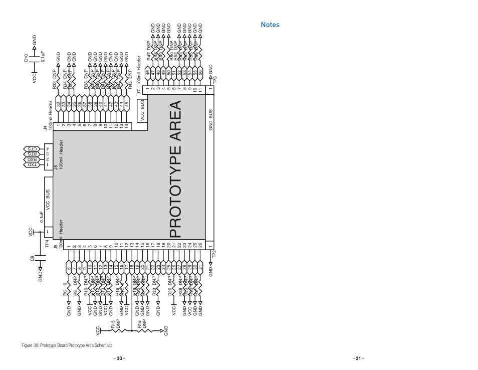 Notes, Prototype area | Linx Technologies MDEV-xxx-DT User Manual | Page 18 / 19