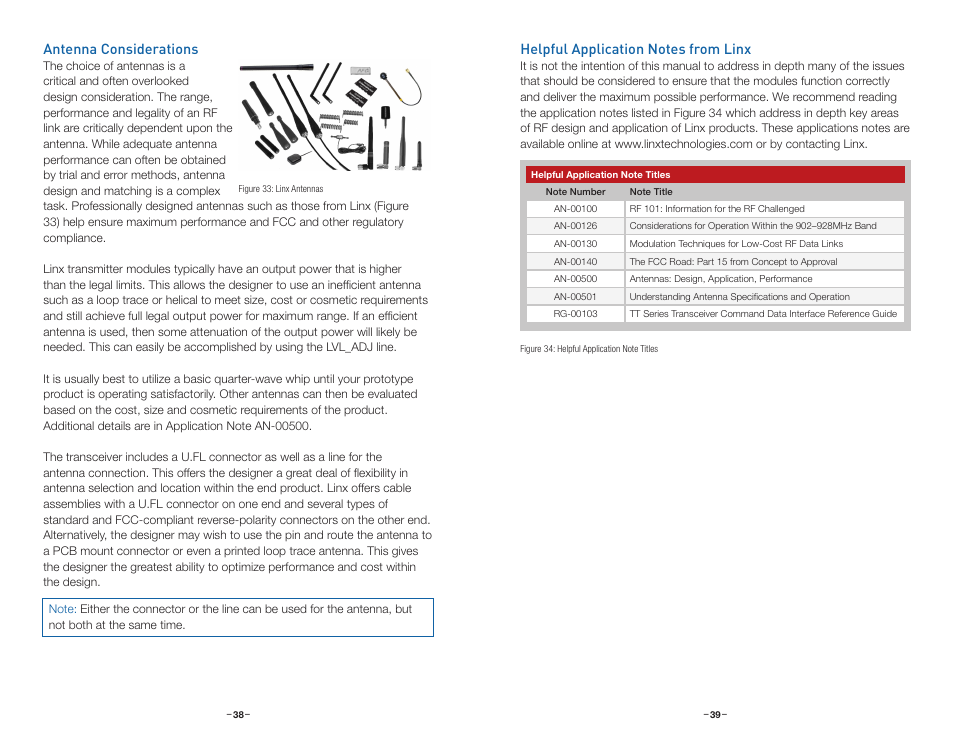 Antenna considerations, Helpful application notes from linx | Linx Technologies TRM-xxx-TT User Manual | Page 22 / 29