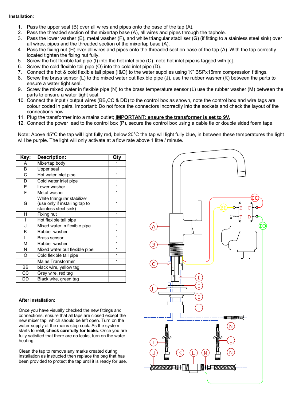 CDA LUMINA TL1 User Manual | Page 2 / 2