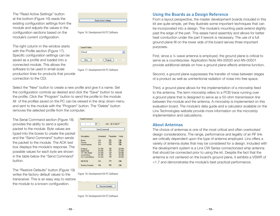 Using the boards as a design reference, About antennas | Linx Technologies MDEV-xxx-NT User Manual | Page 9 / 13