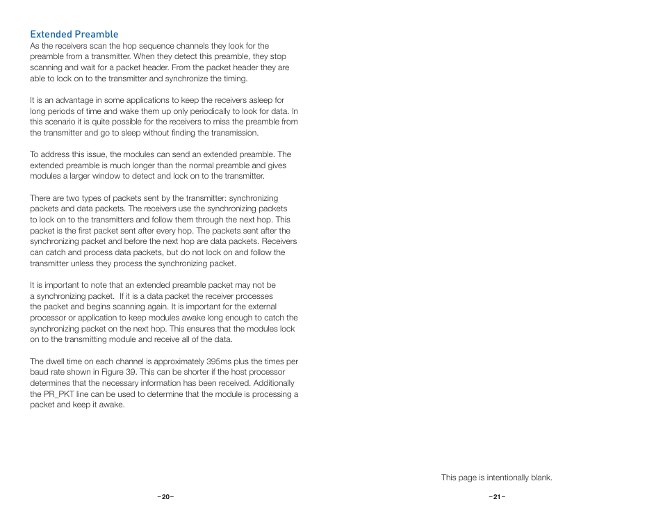 Extended preamble | Linx Technologies TRM-915-R250 User Manual | Page 13 / 39