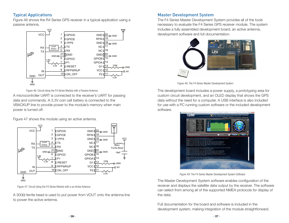 Typical applications, Master development system | Linx Technologies RXM-GPS-F4 User Manual | Page 21 / 25