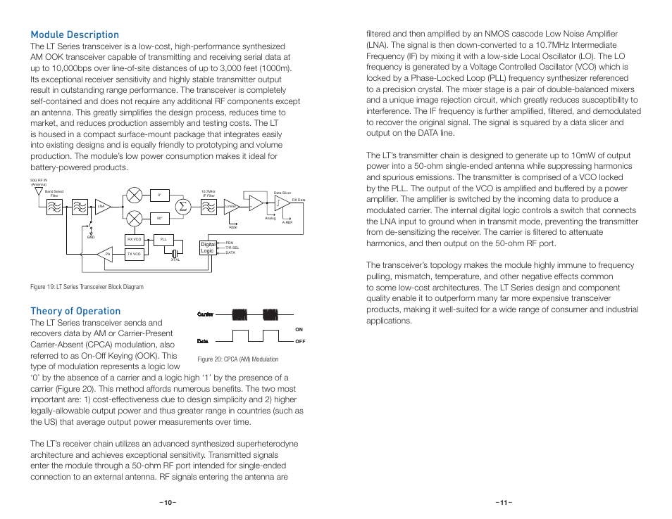 Module description, Theory of operation | Linx Technologies TRM-xxx-LT User Manual | Page 8 / 19
