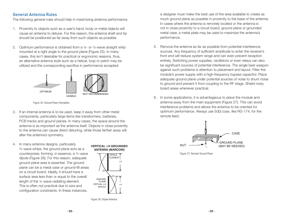 General antenna rules | Linx Technologies TXM-xxx-LC User Manual | Page 14 / 17