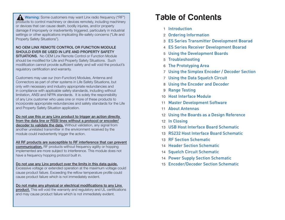 Linx Technologies MDEV-xxx-ES User Manual | Page 2 / 11