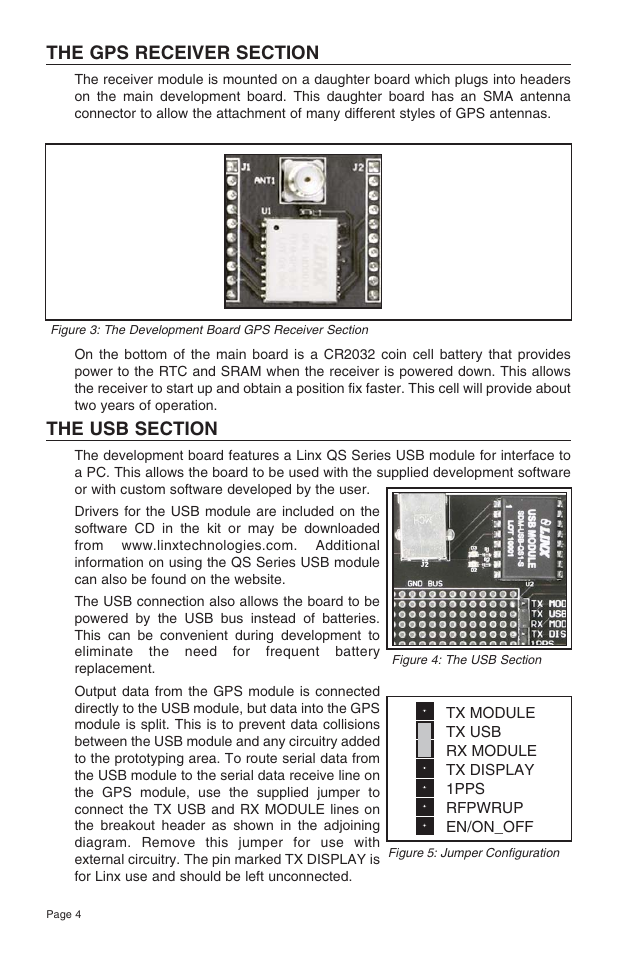 Linx Technologies MDEV-GPS-SG User Manual | Page 4 / 8