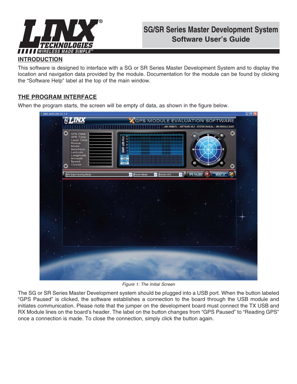 Linx Technologies MDEV-GPS-SG User Manual | 3 pages