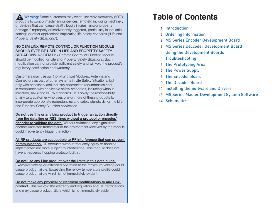 Linx Technologies MDEV-LICAL-MS User Manual | Page 2 / 11