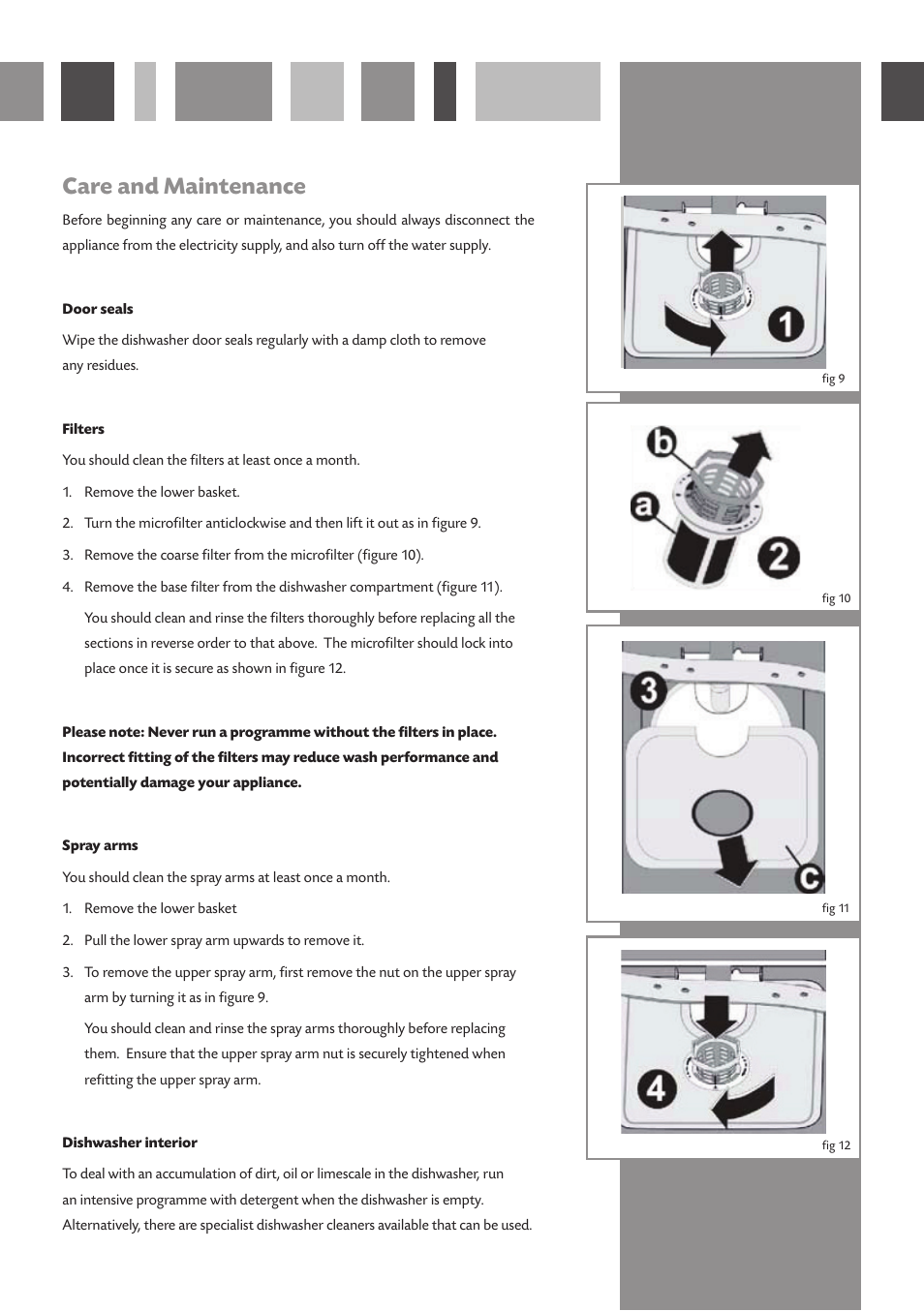 Maintenance and cleaning, Care and maintenance | CDA WC140 User Manual | Page 11 / 18