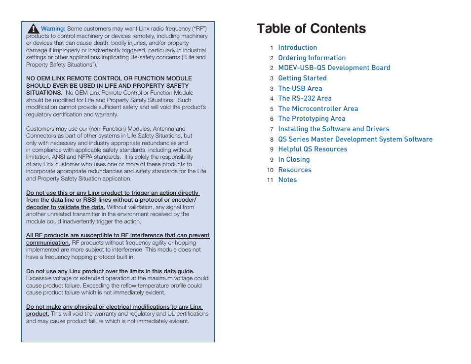 Linx Technologies MDEV-USB-QS User Manual | Page 2 / 9