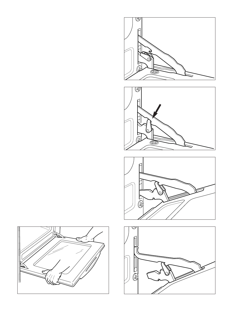 Door assembly, Removing the oven door | CDA RC 9020 User Manual | Page 29 / 48