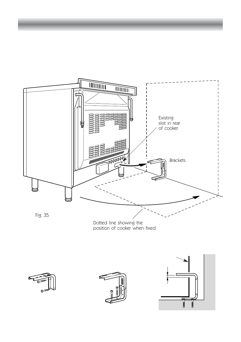 Stability bracket | CDA RC 9020 User Manual | Page 34 / 48