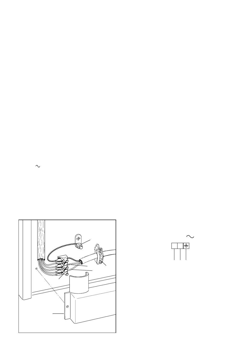 Electrical feeder cable connection | CDA RC 9020 User Manual | Page 44 / 48