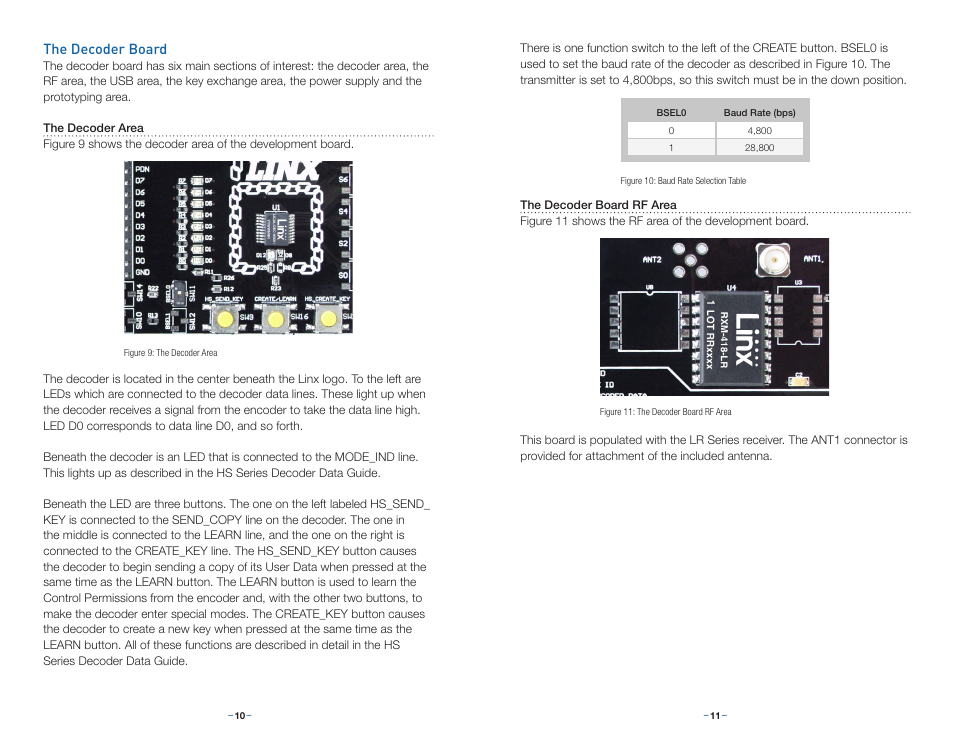 The decoder board | Linx Technologies MDEV-xxx-HH-CP8-HS User Manual | Page 8 / 13