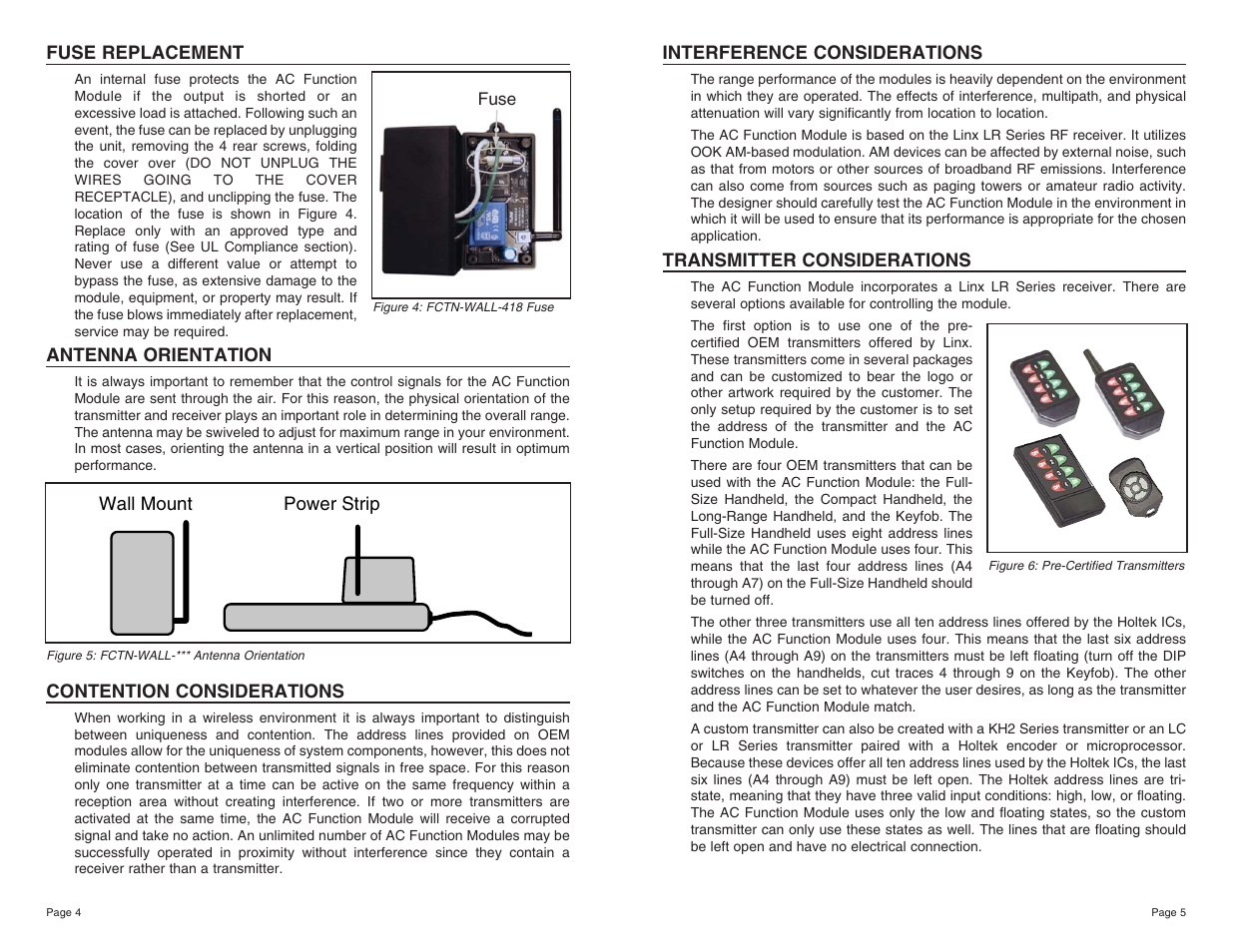 Linx Technologies FCTN-WALL-xxx User Manual | Page 3 / 7