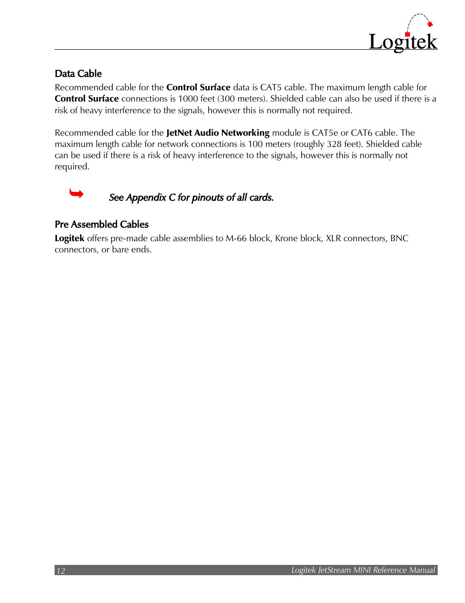 Logitek Electronic Systems JetStream Audio Networking Platform User Manual | Page 12 / 55