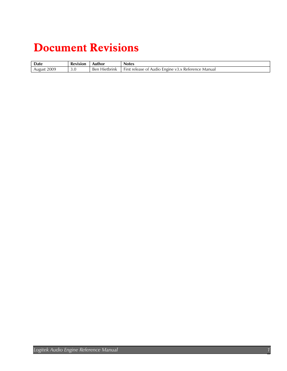 Document revisions | Logitek Electronic Systems AE-32 Audio Engine User Manual | Page 3 / 46