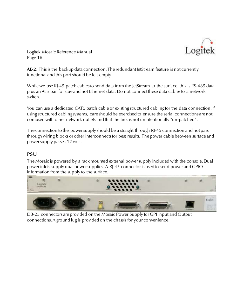 Logitek Electronic Systems Mosaic User Manual | Page 16 / 44