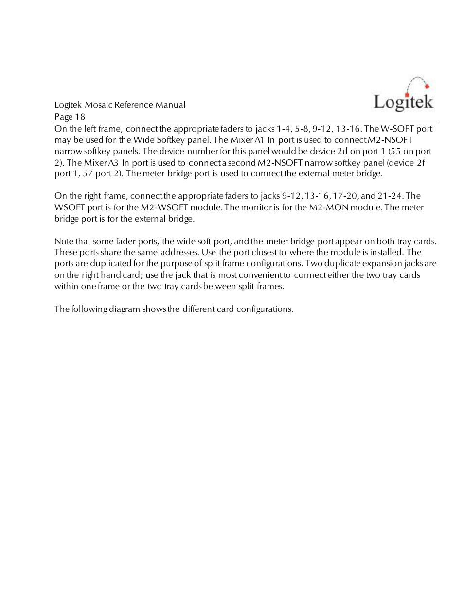 Logitek Electronic Systems Mosaic User Manual | Page 18 / 44