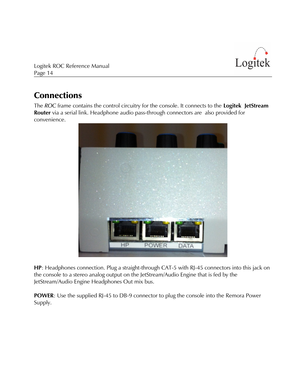Connections | Logitek Electronic Systems ROC User Manual | Page 14 / 40