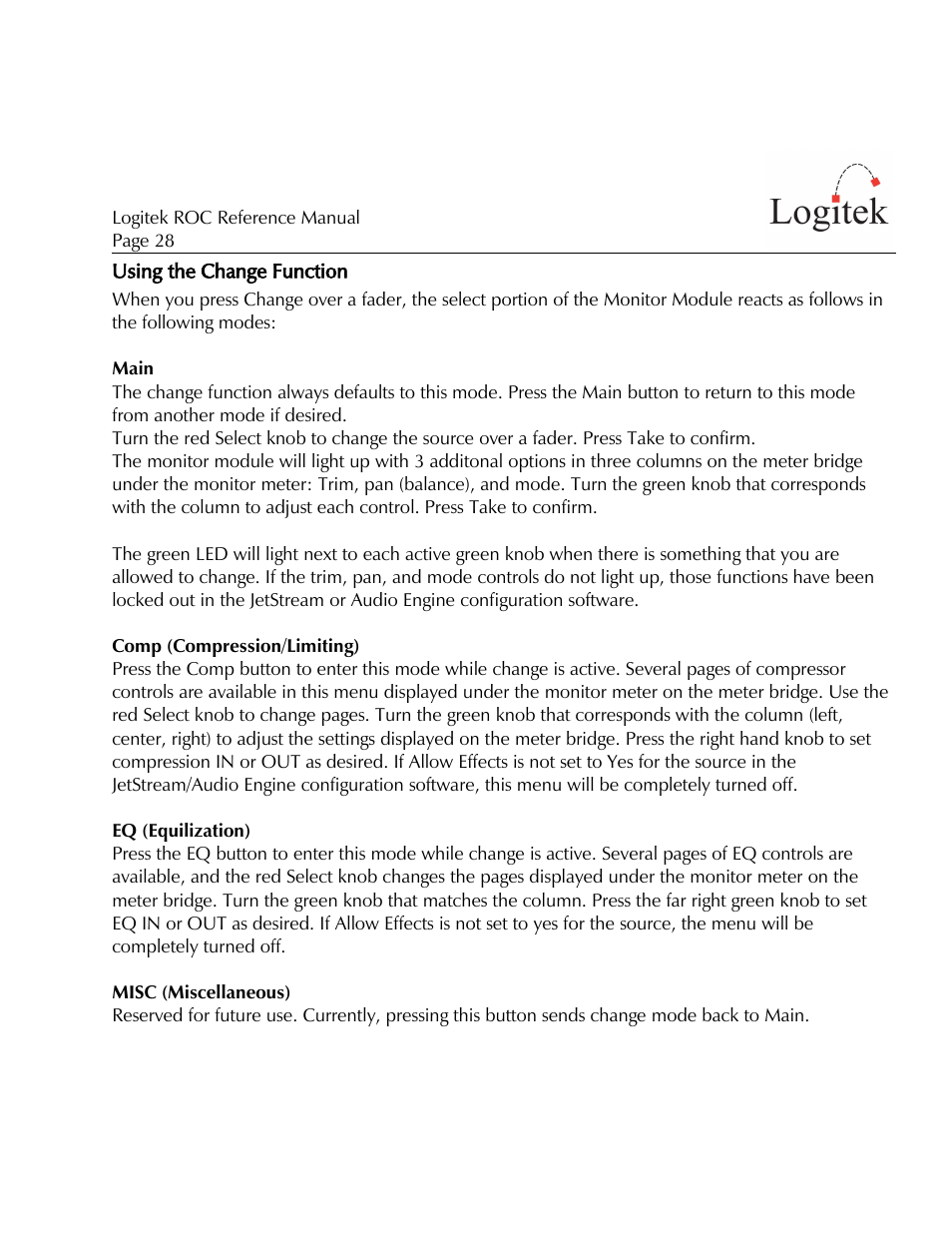 Logitek Electronic Systems ROC User Manual | Page 28 / 40