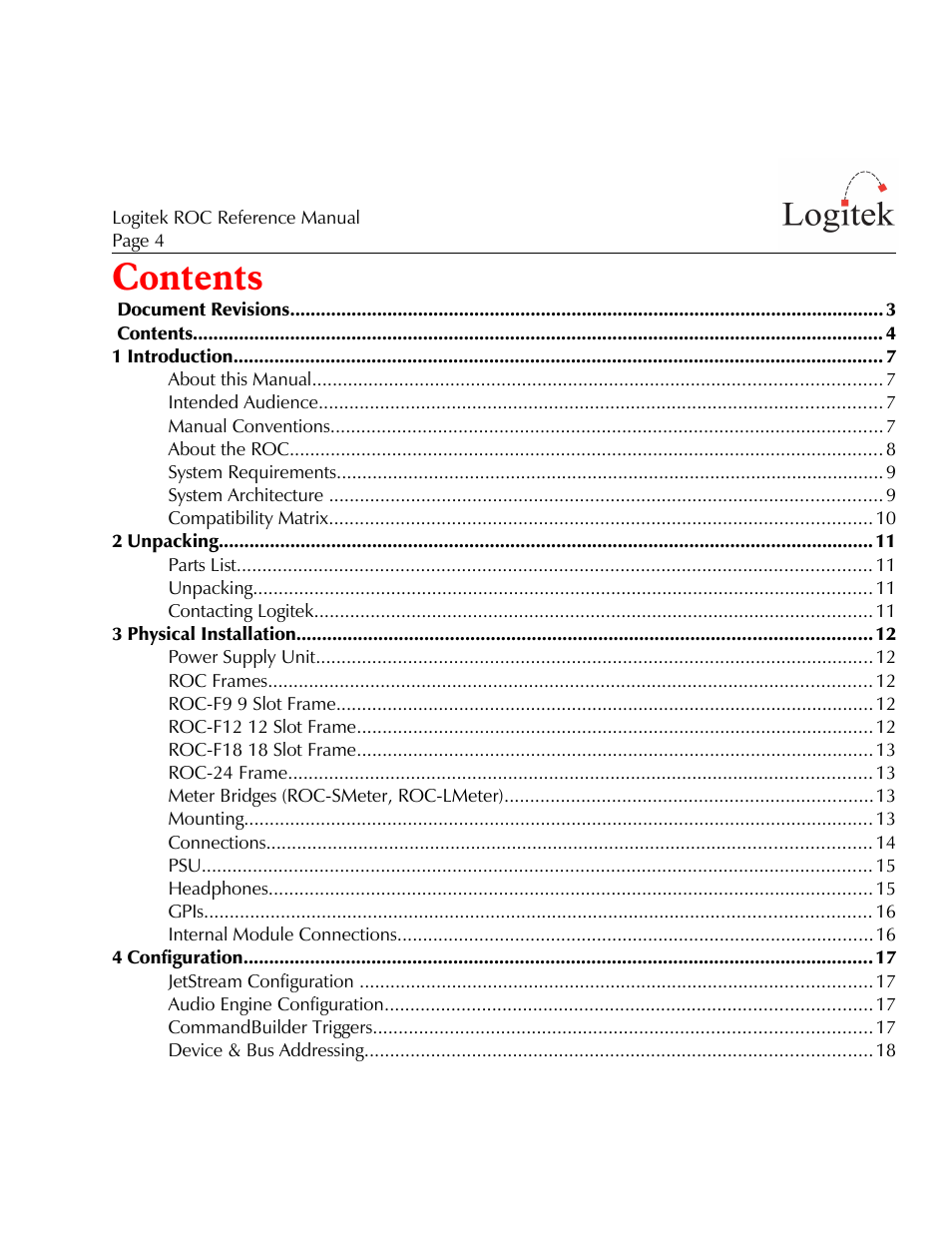 Logitek Electronic Systems ROC User Manual | Page 4 / 40