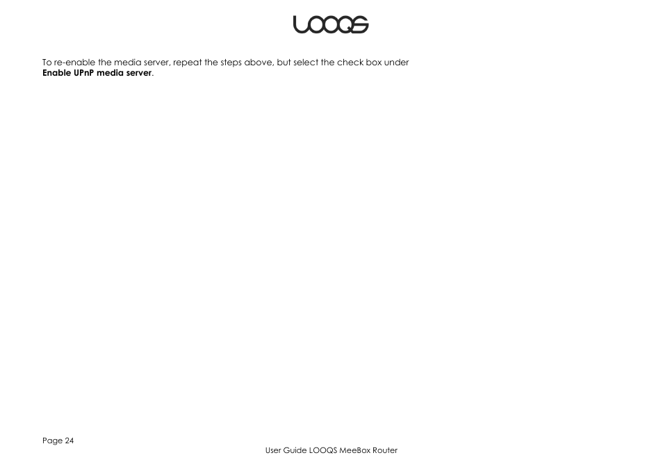 LOOQS MeeBox Router User Manual | Page 24 / 76