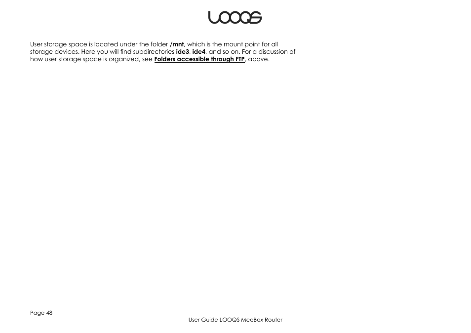 LOOQS MeeBox Router User Manual | Page 48 / 76