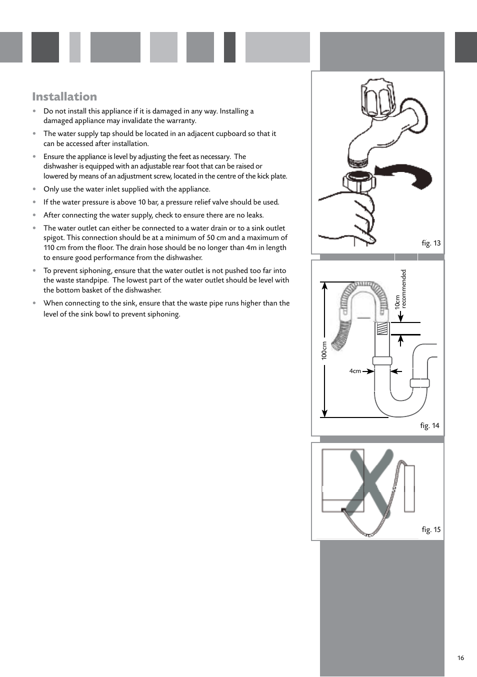 Installation | CDA WC370 User Manual | Page 17 / 21