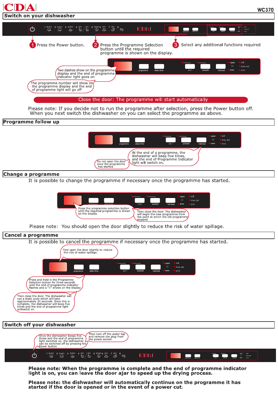 Quickstart | CDA WC370 User Manual | Page 21 / 21