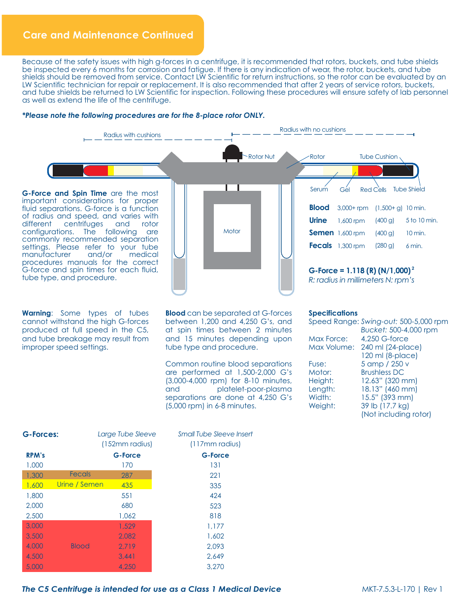 Care and maintenance continued | LW Scientific USA C5 User Manual | Page 4 / 4