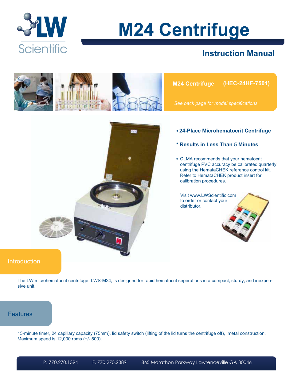 LW Scientific M24 User Manual | 4 pages