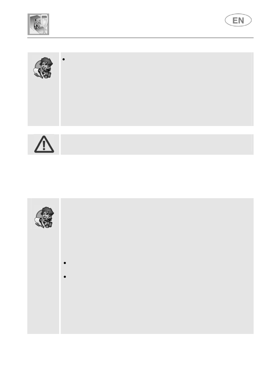 User instructions, 3 general warnings and recommendations | CDA WC460 User Manual | Page 20 / 32