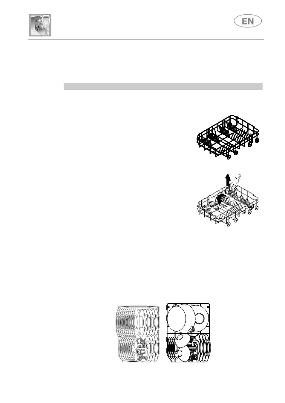 User instructions, 4 using the baskets, Loading the lower basket | CDA WC460 User Manual | Page 22 / 32