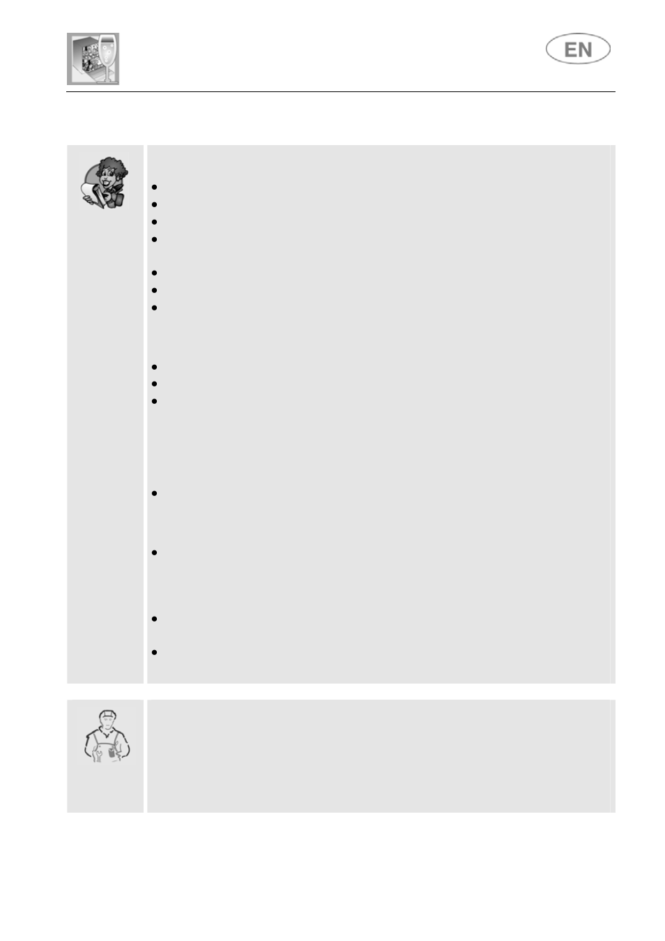 User instructions | CDA WC460 User Manual | Page 28 / 32