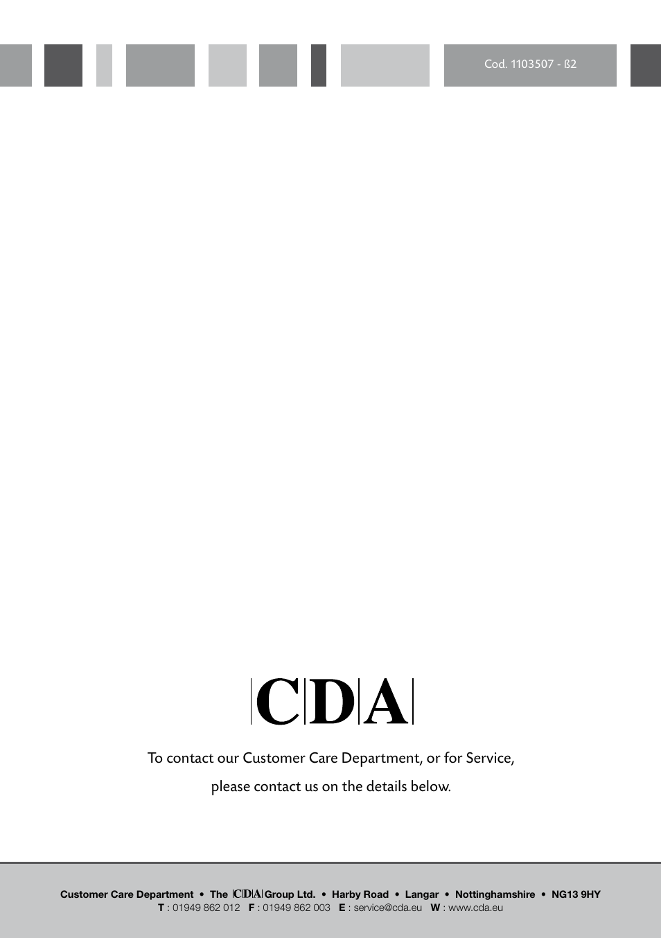 CDA GB RV 701 SS User Manual | Page 44 / 44