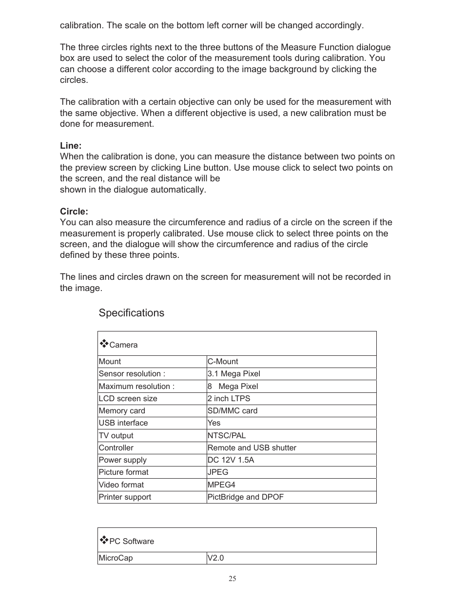 Specifications | LW Scientific OmniVID User Manual | Page 26 / 27